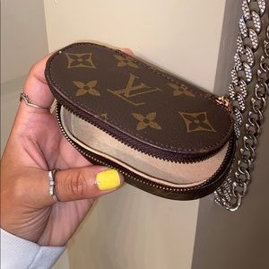 Louis Vuitton mini makeup case w/ mirror